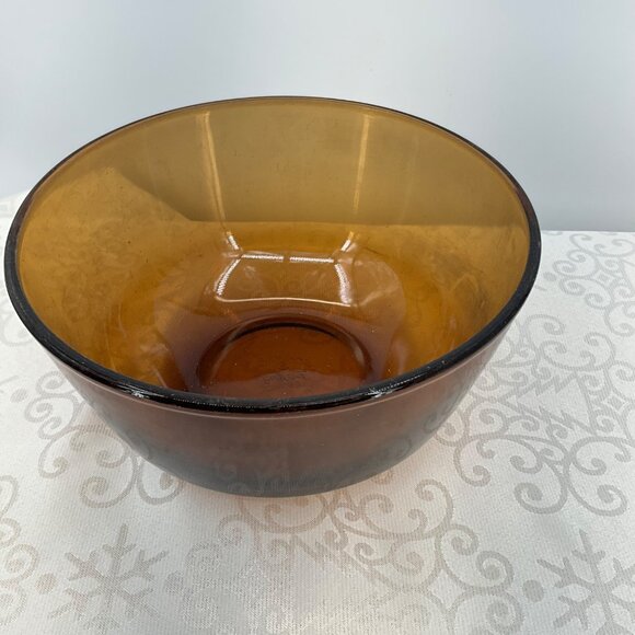 Fire-King Amber Glass Mixing Bowl - Picture 1 of 6